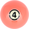 RBABK_04 Aramith BLACK Replacement Ball – #4 | Golden Break Billiards